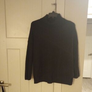 Time and Tru Women's Black Turtleneck Sweater